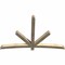 Ekena Millwork Alberta Rough Sawn Timber Gable Bracket, Douglas Fir, 84"W x 56"H x 4"D x 4"F, 16/12 Pitch GBW084X56X0404ALB00RDF - alternate 5